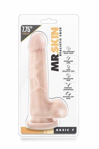 Mr.Skin Realistic Cock Basic 7 - Élethű dildó 19,7 cm
