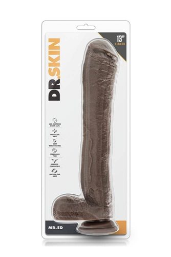Dr.Skin Mr.Ed 13 inch Dildo Chocolate - Élethű dildó 23 cm