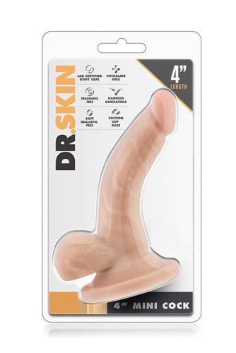 Dr. Skin 4 inch Mini Cock Beige - Élethű dildó 12 cm