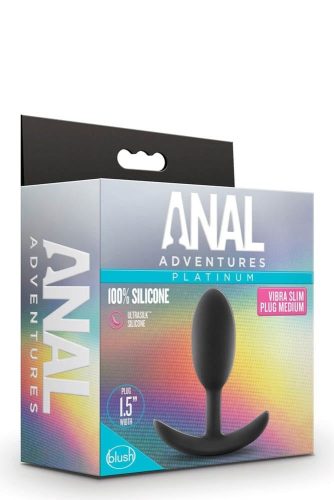 ANAL ADVENTURES VIBRA SLIM PLUG - MEDIUM anál plug 11 cm