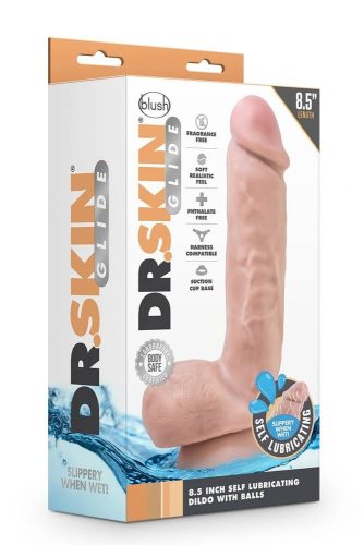 DR. SKIN 8.5INCH SELF LUBRICATING - Élethű dildó 