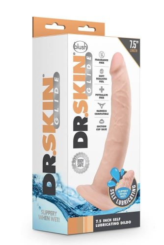 DR. SKIN 7.5INCH SELF LUBRICATING  - Élethű dildó 19 cm