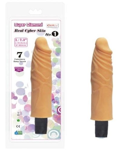 Charmly Super Diamond Real Cyber Skin No. 3. - Élethű vibrátor 26 cm