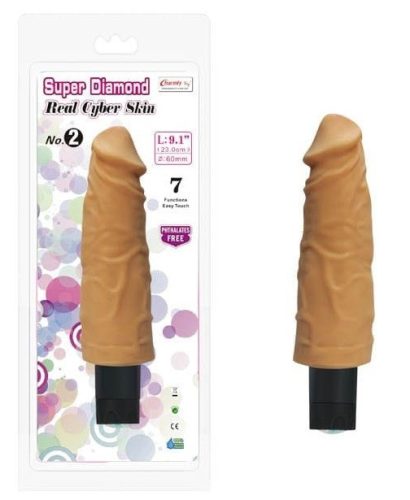 Charmly Super Diamond Real Cyber Skin No. 2. - Élethű vibrátor 23 cm