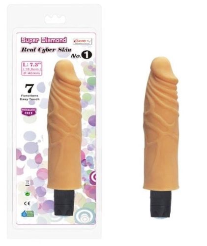 Charmly Super Diamond Real Cyber Skin No. 1. - Élethű vibrátor 18,5 cm