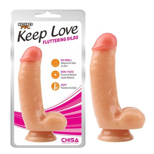 Fluttering Dildo - Élethű dildó 17,2 cm