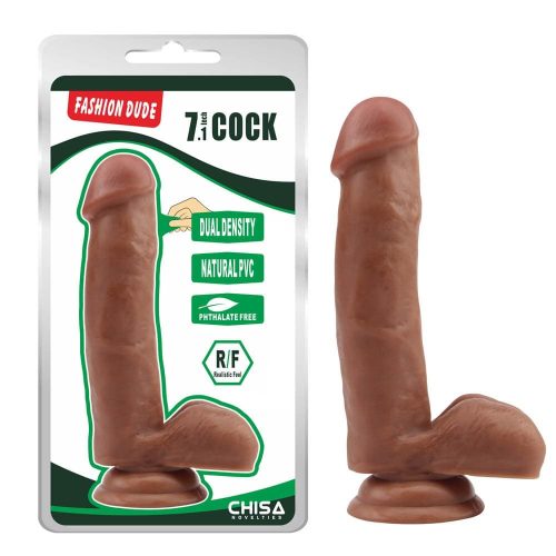 Fashion Dude 7.1 inch Cock Latin - Élethű dildó 18 cm