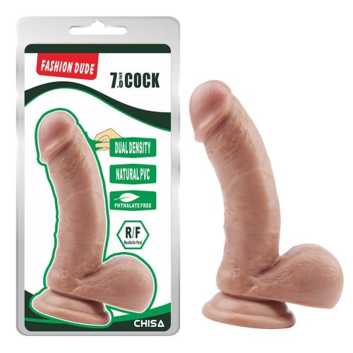 Fashion Dude 7 inch Cock Flesh - Élethű dildó 17,7 cm