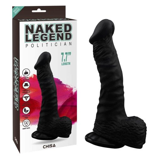 Politician-Black - Élethű dildó 19,5 cm