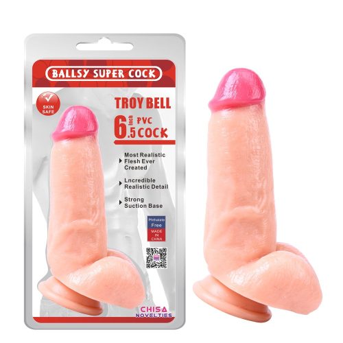 Troy Bell 6.5" Dildo - Élethű dildó 17 cm