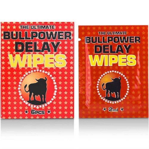 Bull Power: Wipes Delay 6 pcs x 2 ml - Hűsítő, késleltető