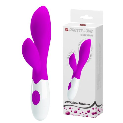 Pretty Love Newman - G-pont vibrátor, klitoriszkaros vibrátor 20 cm