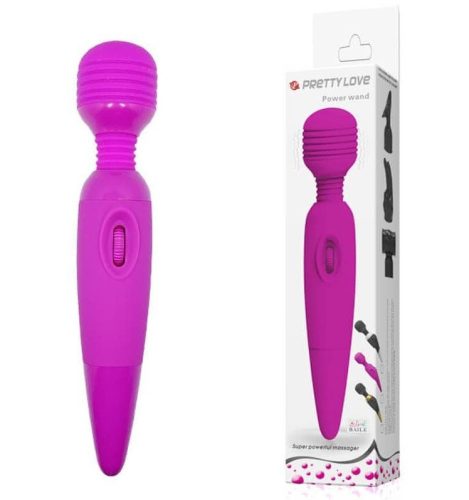 Pretty Love Power Wand Purple - Masszírozó vibrátor