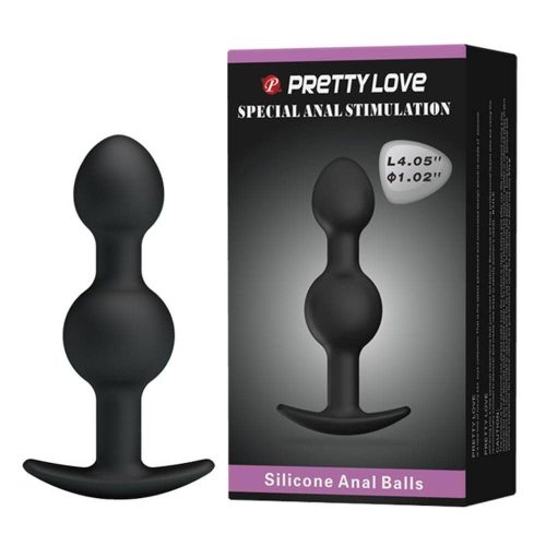 Pretty Love Heavy Balls Silicone Butt Plug 2 - Anál plug 10,4 cm