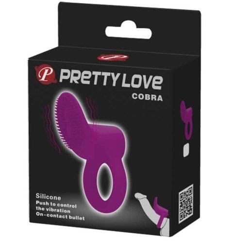 Pretty Love Cobra Purple - Vibrációs péniszgyűrű