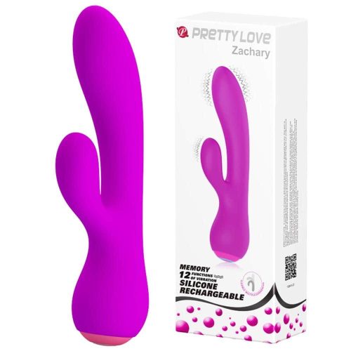 Pretty Love Zachary Purple - Szilikon vibrátor 17,8 cm