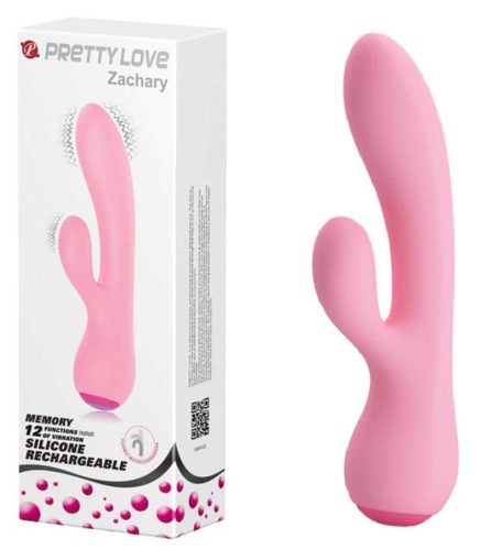 Pretty Love Zachary Pink - Klitoriszkaros vibrátor 17,8 cm