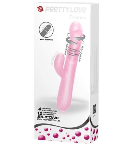 Pretty Love Truman Pink - Forgófejű vibrátor 23,8 cm