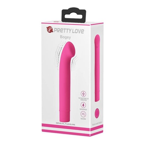 Pretty Love Bogey Pink - G-pont vibrátor 15 cm