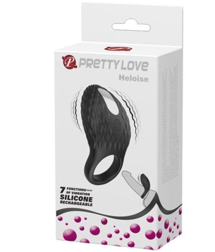 Pretty Love Heloise Black - Vibrációs péniszgyűrű