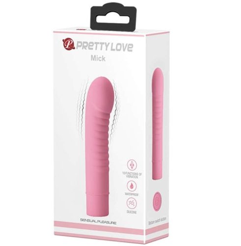 Pretty Love Mick Baby Pink - Rúdvibrátor 13 cm