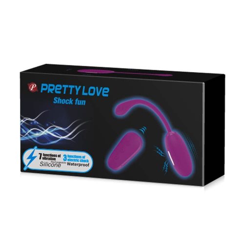 Pretty Love Shock Fun Purple - SZilikon tojásvibrátor