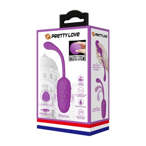 Pretty Love Marina Purple I - SZilikon tojásvibrátor