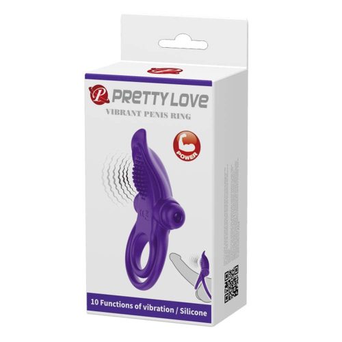 Pretty Love Vibrant Penis Ring Purple - Vibrációs péniszgyűrű