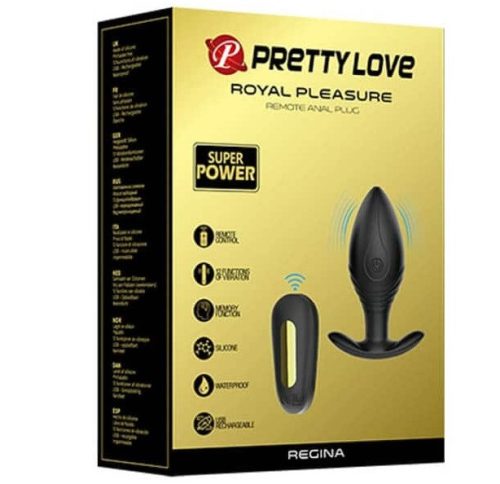 Pretty Love Royal Pleasure Regina - Vibrációs anál plug 8,8 cm