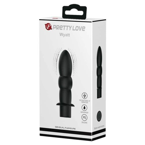 Pretty Love Wyatt Black - Anál plug 11,5 cm