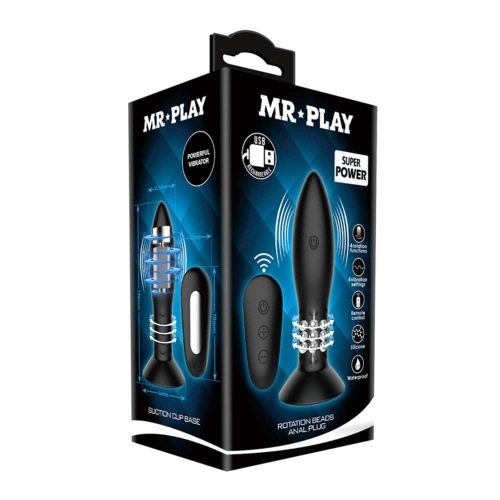 Mr. Play Rotation Beads Anal Plug - Anál plug 13 cm