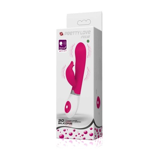 Pretty Love Felix Pink - Hangvezérlésű vibrátor 20,5 cm