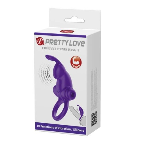 Pretty Love Vibrant Penis Sleeve 1 Purple - Vibrációs gyűrű