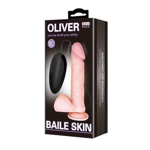 Baile Skin Oliver 9,5" 1 - Élethű vibrátor 19,5 cm