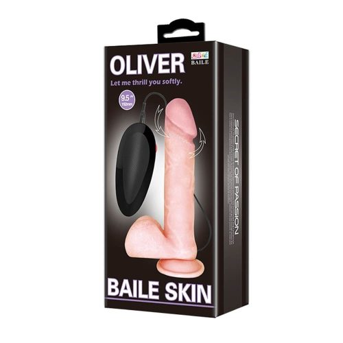 Baile Skin Oliver 9,5"  - Élethű vibrátor 19,5 cm