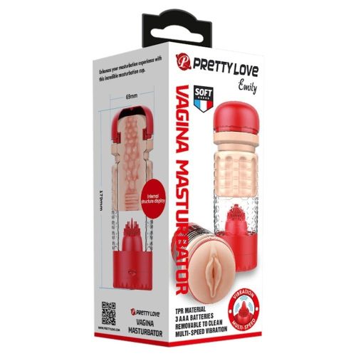 Pretty Love Emily Masturbator Red - Élethű vagina