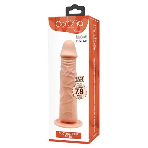 Barbara Calvin 7,8 " Dildo with Suction Cup - Élethű dildó 20 cm