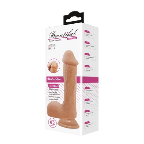 Beautiful Johnson 9,2 " Dildo - Élethű dildó 23,4 cm