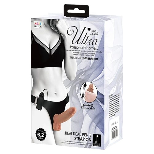 Ultra Passionate Harness 6 - felcsatolható dildó, 16 cm