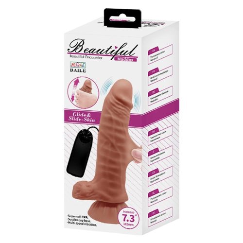 Beautiful Maddox 7,3" Dildo - Élethű vibrátor 18,5 cm