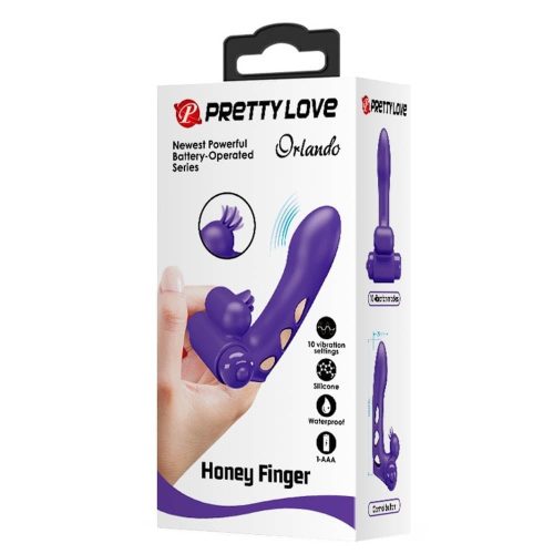Pretty Love Orlando Purple - Vibrátoros ujjazó