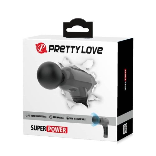 Pretty Love Magic Gun Black - Masszírozó vibrátor