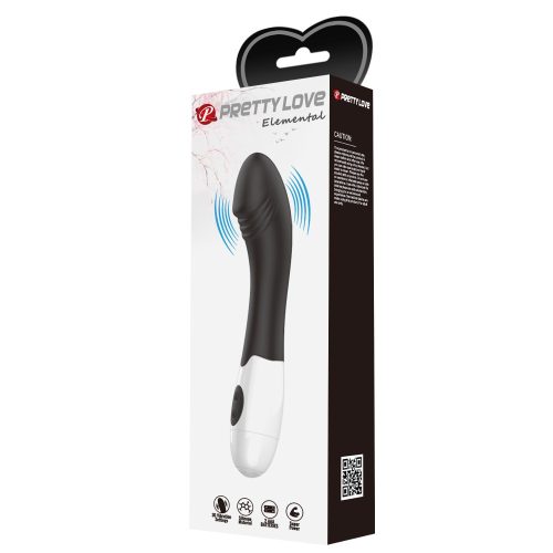 Pretty Love Elemental Black - G-pont vibrátor 19 cm