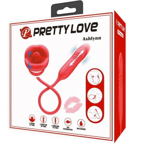 Pretty Love Ashlynn - nyelv alakú, lökő mozgást végző vibrátor