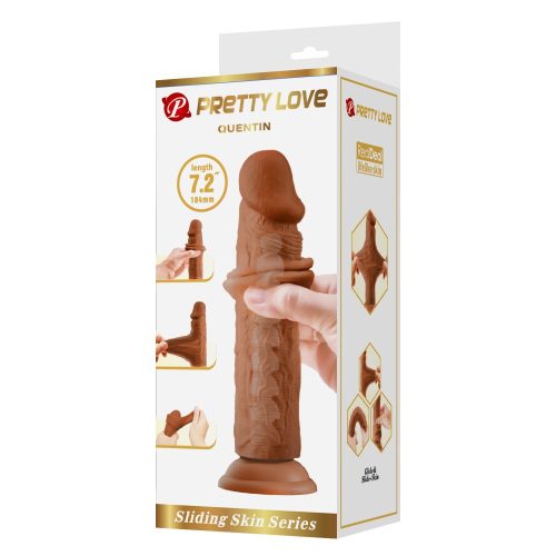 Pretty Love Quentin Brown - Élethű dildó 18,4 cm