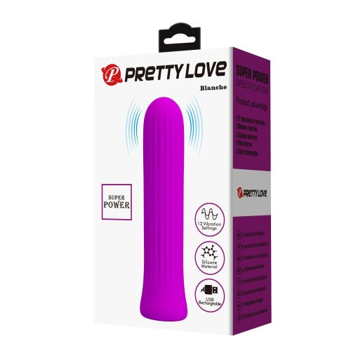 Pretty Love Blanche Purple I - Szilikon rúdvibrátor 10 cm