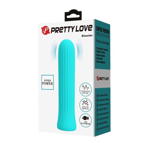 Pretty Love Blanche Green - Szilikon rúdvibrátor 10 cm