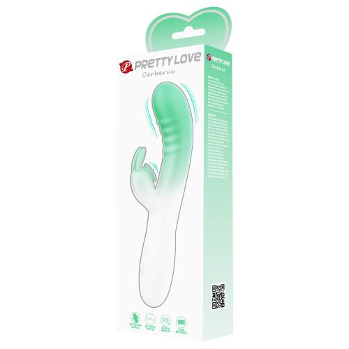 Pretty Love Cerberus Grenn/White - Vibrátor 20,6 cm