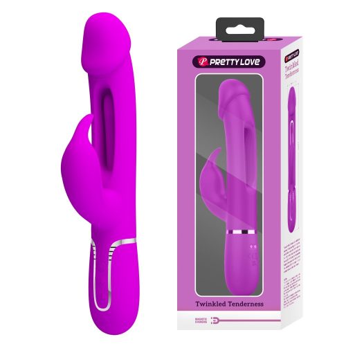 Pretty Love Kampas Twinkled Tenderness Purple - Szilikon vibrátor 23 cm