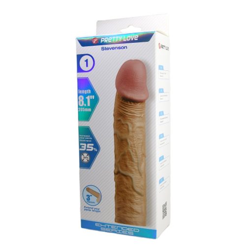 Pretty Love Stevenson Flesh - Pénisz hosszabbító 20,5 cm